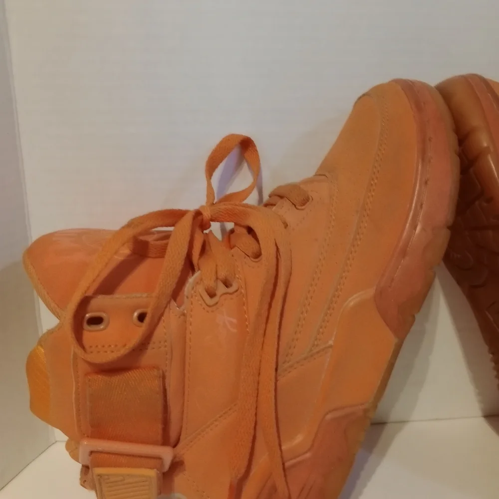 EWING 33‎ Orange High-Top Sneakers KIDS Sz.5